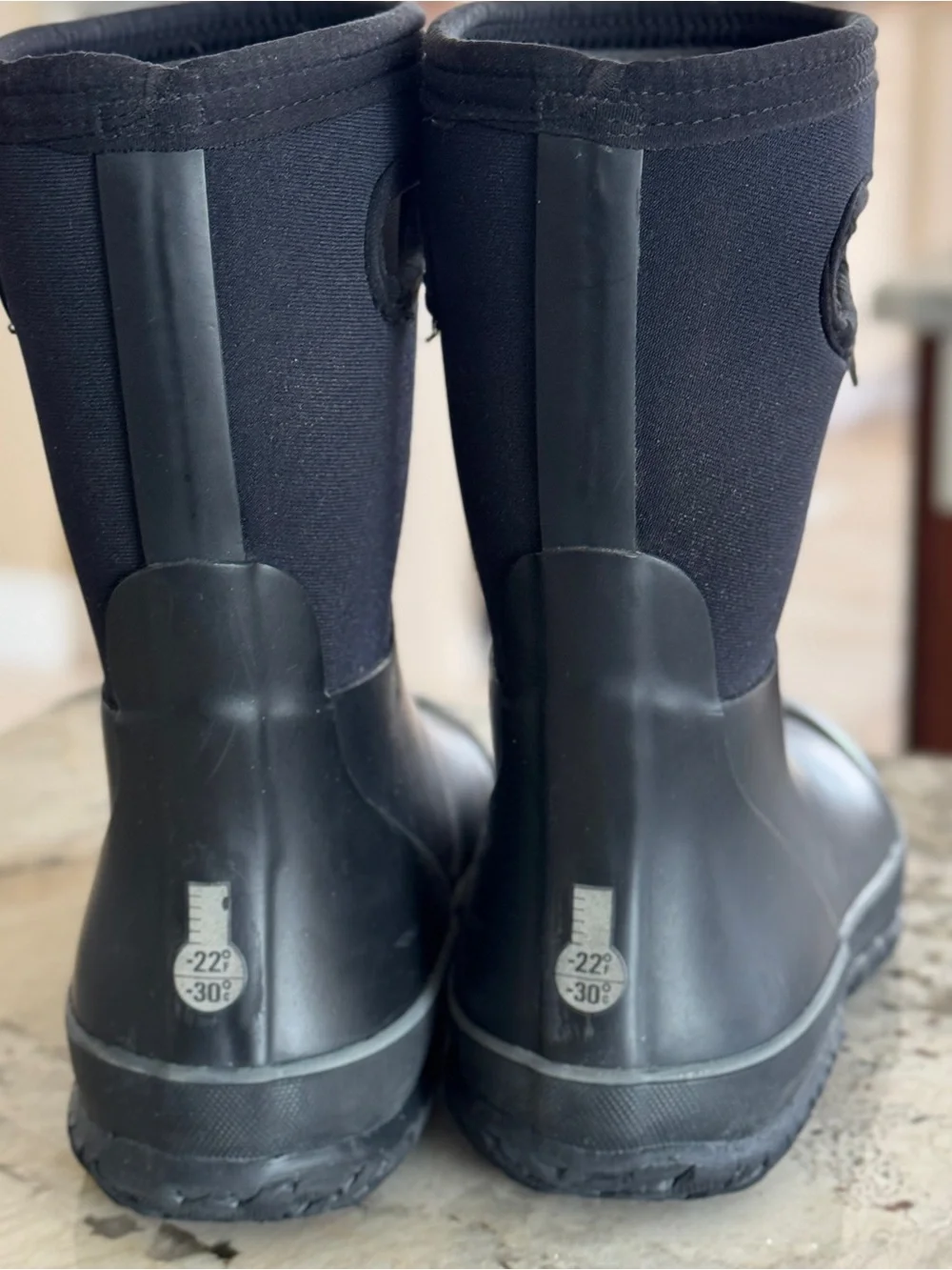 Bogs Kids Black Waterproof Mid-Calf Pull-On Boots